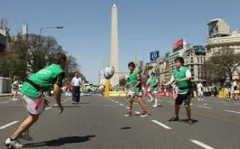 Rugby en el obelisco