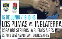 Entradas para Los Pumas vs. Inglaterra