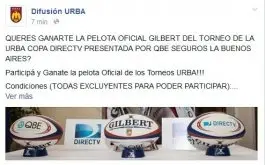Concurso por la Pelota Oficial Gilbert de la URBA