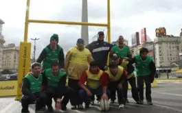 El rugby llego al Obelisco
