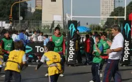 Rugby en el obelisco SUSPENDIDO