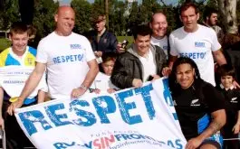 Los All Blacks se sumaron a la campania RESPETO