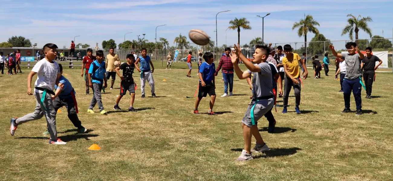Cierre de las actividades de Probá Rugby en el parque Indoamericano