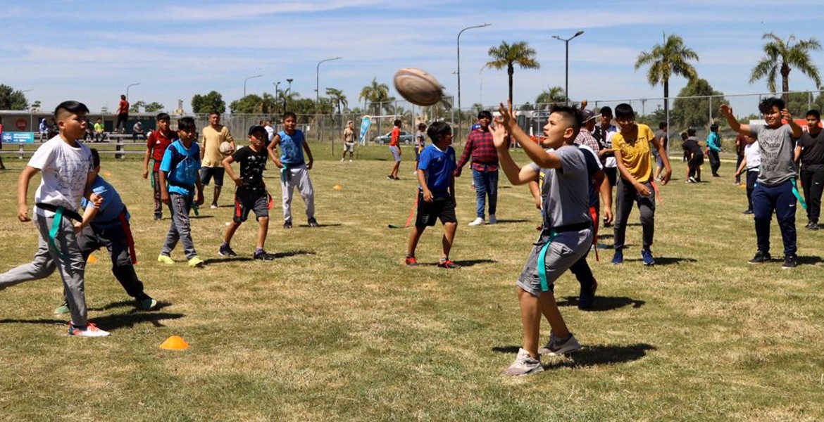 Cierre de las actividades de Probá Rugby en el parque Indoamericano