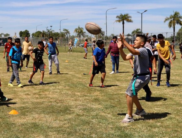 Cierre de las actividades de Probá Rugby en el parque Indoamericano